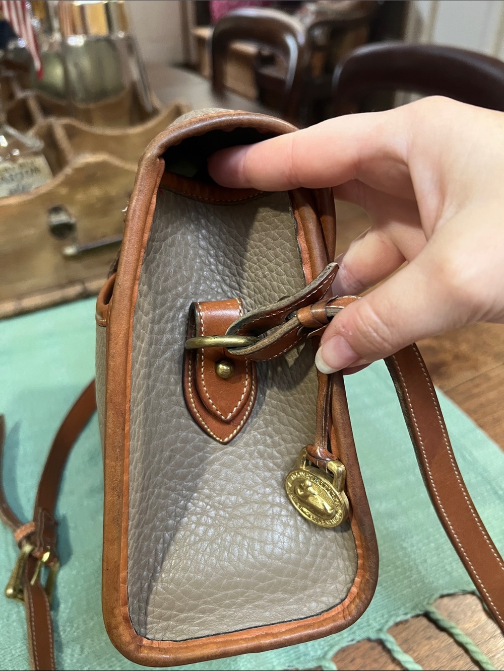 Dooney & Bourke Vintage Essex Pebble Leather Crossbody - Picture 8 of 14